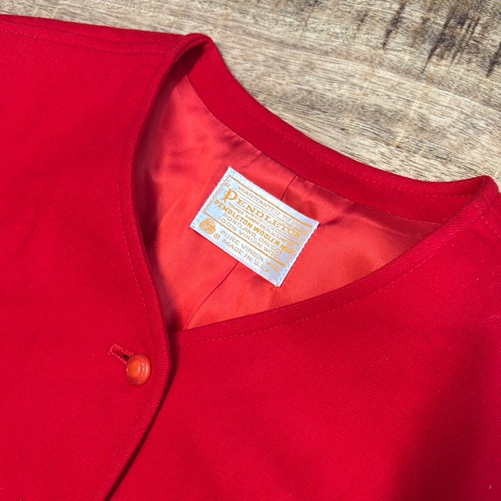 Pendleton Scarlet Button-Up Sweater - image 1